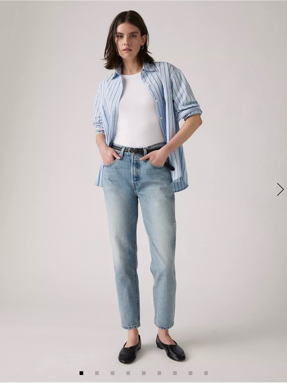 Levi’s 501 Selvedge Cropped What Time Light Wash